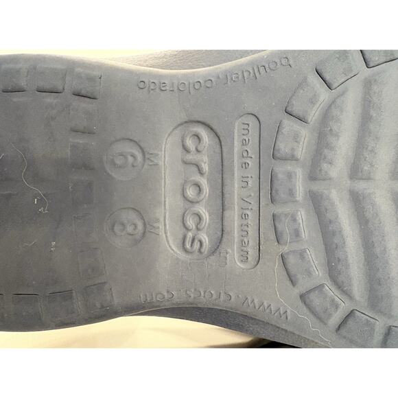 Crocs Blue Unisex Flip Flop Sandals Womens 8/Mens 6 - Picture 13 of 13